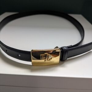 Ralph Lauren Black Leather Belt